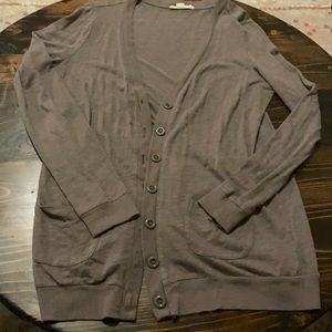 Brown button down cardigan